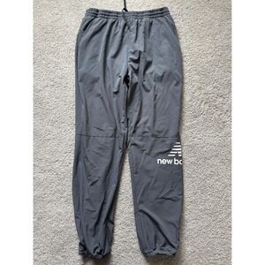 New Balance Mens XL Gray Fleece Lined Jogger Track Pants RN130893 Activewear